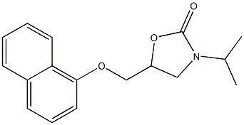 3-(1-Methylethyl)-5-[(naphthalen-1-yl)oxymethyl]oxazolidin-2-one Struktur