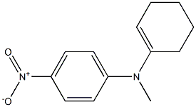 N-(1-Cyclohexen-1-yl)-N-methyl-4-nitroaniline Struktur