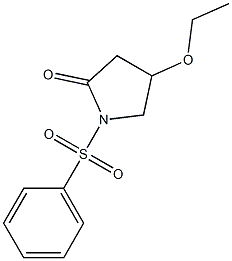 4-Ethoxy-1-[phenylsulfonyl]pyrrolidin-2-one Struktur