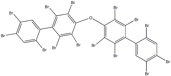 (2,4,5-Tribromophenyl)(2,3,5,6-tetrabromophenyl) ether Struktur