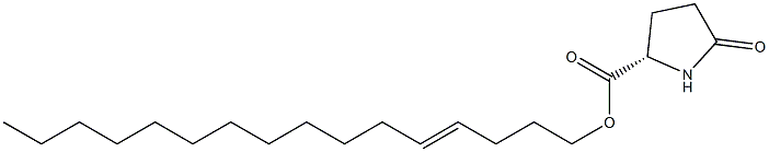 (S)-5-Oxopyrrolidine-2-carboxylic acid 4-hexadecenyl ester Struktur