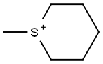 1-Methylhexahydrothiopyrylium Struktur