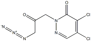 4,5-Dichloro-2-(3-azido-2-oxopropyl)pyridazin-3(2H)-one Struktur