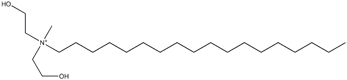 Methylbis(2-hydroxyethyl)octadecylaminium Struktur