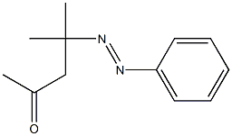 4-Methyl-4-(phenylazo)pentan-2-one Struktur