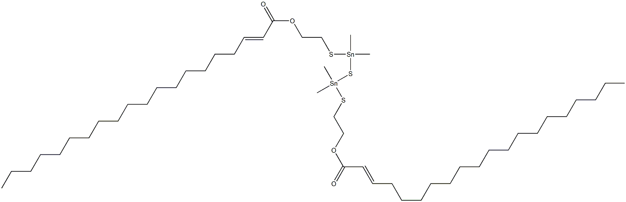 Bis[dimethyl[[2-(1-nonadecenylcarbonyloxy)ethyl]thio]stannyl] sulfide Struktur