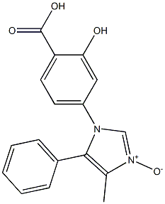 4-[(4-Methyl-5-phenyl-1H-imidazole 3-oxide)-1-yl]-2-hydroxybenzoic acid Struktur