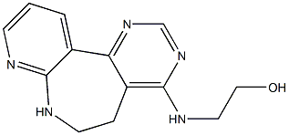 2-[[(6,7-Dihydro-5H-pyrido[2,3-b]pyrimido[4,5-d]azepin)-4-yl]amino]ethanol Struktur