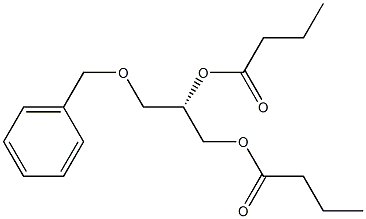 Bisbutanoic acid (S)-3-(benzyloxy)propane-1,2-diyl ester Struktur