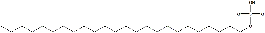 Sulfuric acid hydrogen tetracosyl ester Struktur