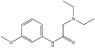 N-[3-Methoxyphenyl]-2-(diethylamino)acetamide Struktur