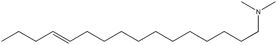 N,N-Dimethyl-12-hexadecen-1-amine Struktur