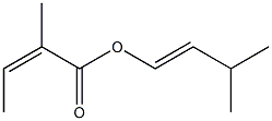 2-Methylisocrotonic acid 3-methyl-1-butenyl ester Struktur