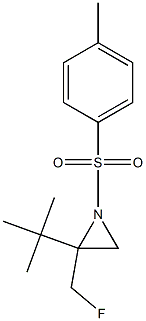 1-Tosyl-2-tert-butyl-2-(fluoromethyl)aziridine Struktur