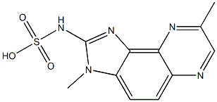 N-[3,8-Dimethyl-3H-imidazo[4,5-f]quinoxalin-2-yl]sulfamic acid Struktur