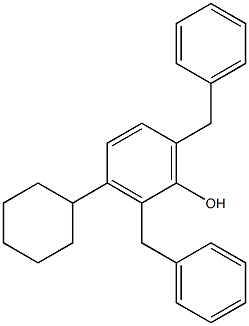 2,6-Dibenzyl-3-cyclohexylphenol Struktur