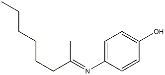 4-[(1-Methylheptylidene)amino]phenol Struktur