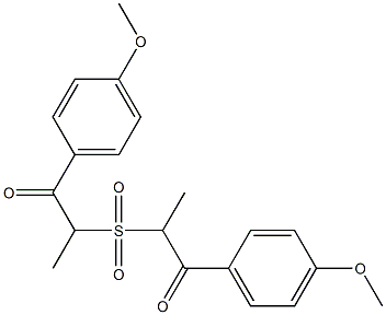 Methyl(2-oxo-2-(4-methoxyphenyl)ethyl) sulfone Struktur