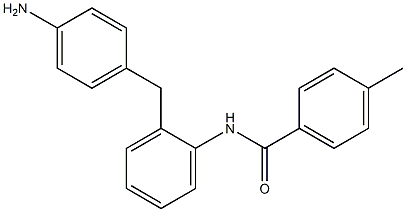 4-[2-[(4-Methylbenzoyl)amino]benzyl]aniline Struktur