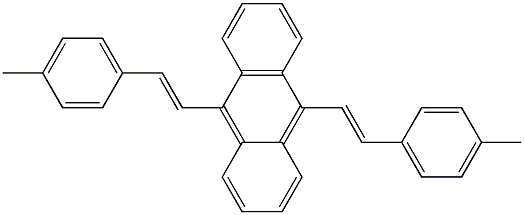 9,10-Bis[(E)-2-(4-methylphenyl)ethenyl]anthracene Struktur