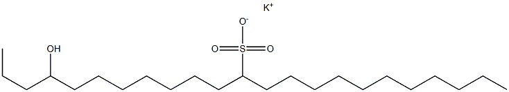 4-Hydroxytricosane-12-sulfonic acid potassium salt Struktur