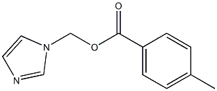 4-Methylbenzoic acid 1H-imidazol-1-ylmethyl ester Struktur