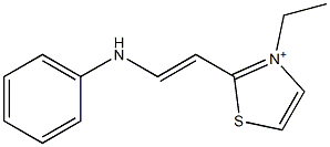 2-(2-Anilinovinyl)-3-ethylthiazol-3-ium Struktur