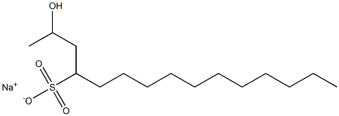 2-Hydroxypentadecane-4-sulfonic acid sodium salt Struktur