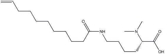 N6-(10-Undecenoyl)-N2,N2-dimethyllysine Struktur