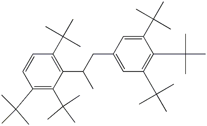 2-(2,3,6-Tri-tert-butylphenyl)-1-(3,4,5-tri-tert-butylphenyl)propane Struktur