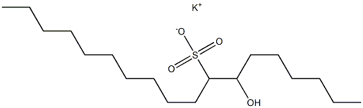 7-Hydroxyoctadecane-8-sulfonic acid potassium salt Struktur