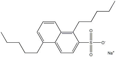 1,5-Dipentyl-2-naphthalenesulfonic acid sodium salt Struktur