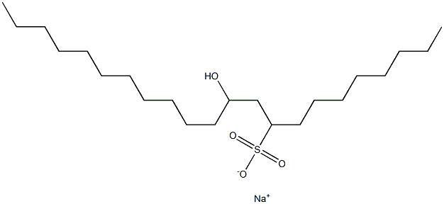 11-Hydroxydocosane-9-sulfonic acid sodium salt Struktur