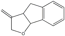 3-Methylene-2,3a,4,8b-tetrahydro-3H-indeno[1,2-b]furan Struktur