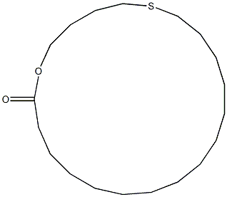 6-Thia-1-oxacyclohenicosan-21-one Struktur