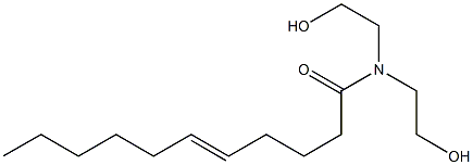 N,N-Bis(2-hydroxyethyl)-5-undecenamide Struktur