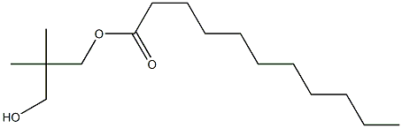 Undecanoic acid 3-hydroxy-2,2-dimethylpropyl ester Struktur