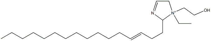 1-Ethyl-2-(3-hexadecenyl)-1-(2-hydroxyethyl)-3-imidazoline-1-ium Struktur