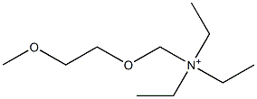 (2-Methoxyethoxymethyl)triethylaminium Struktur