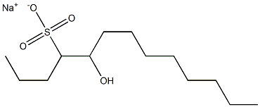 5-Hydroxytridecane-4-sulfonic acid sodium salt Struktur