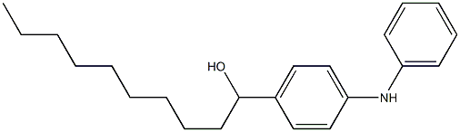 4-(1-Hydroxydecyl)phenylphenylamine Struktur