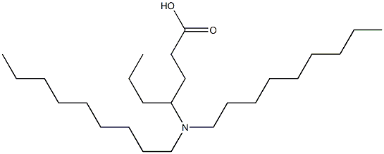 4-(Dinonylamino)heptanoic acid Struktur