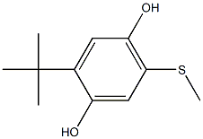 2-tert-Butyl-5-(methylthio)hydroquinone Struktur