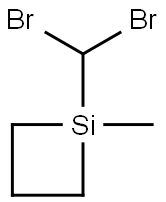 1-Dibromomethyl-1-methyl-1-silacyclobutane Struktur