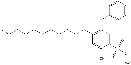 4-Hydroxy-6-undecyl[oxybisbenzene]-3-sulfonic acid sodium salt Struktur