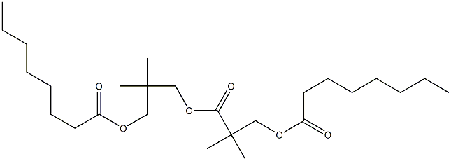 3-Octanoyloxy-2,2-dimethylpropionic acid 3-octanoyloxy-2,2-dimethylpropyl ester Struktur