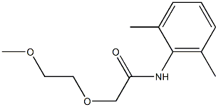 2-[2-Methoxyethoxy]-2',6'-dimethylacetanilide Struktur