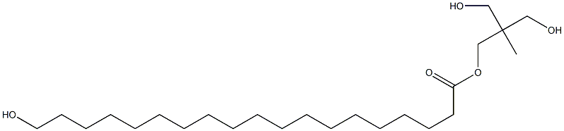 19-Hydroxynonadecanoic acid 2,2-bis(hydroxymethyl)propyl ester Struktur