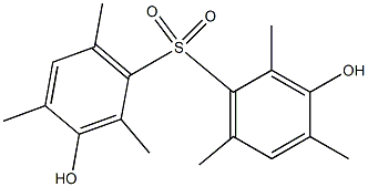 3,3'-Dihydroxy-2,2',4,4',6,6'-hexamethyl[sulfonylbisbenzene] Struktur