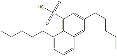 3,8-Dipentyl-1-naphthalenesulfonic acid Struktur